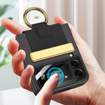 Custodia per telefono antiurto ultrasottile GKK con supporto per anello / cinturino da polso, For Samsung Galaxy Z Flip3 5G