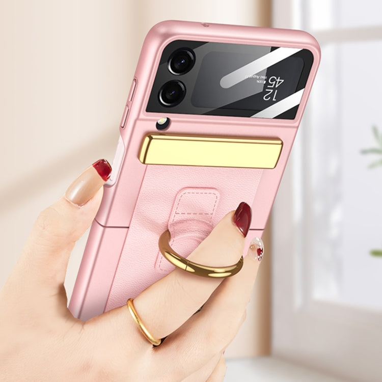 Custodia per telefono antiurto ultrasottile GKK con supporto per anello / cinturino da polso, For Samsung Galaxy Z Flip3 5G