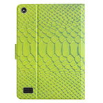 Custodia per tablet in pelle tinta unita con texture coccodrillo, For Amazon Kindle Fire HD 7 2019/2017/2015, For Huawei MatePad T 10s, For Huawei MatePad T8, For Samsung Galaxy Tab A 10.1 2019 T510