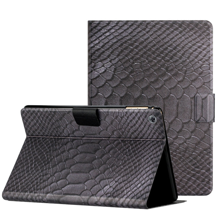Custodia per tablet in pelle tinta unita con texture coccodrillo, For Amazon Kindle Fire HD 7 2019/2017/2015, For Huawei MatePad T 10s, For Huawei MatePad T8, For Samsung Galaxy Tab A 10.1 2019 T510