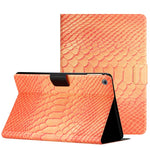 Custodia per tablet in pelle tinta unita con texture coccodrillo, For Amazon Kindle Fire HD 7 2019/2017/2015, For Huawei MatePad T 10s, For Huawei MatePad T8, For Samsung Galaxy Tab A 10.1 2019 T510