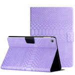 Custodia per tablet in pelle tinta unita con texture coccodrillo, For Amazon Kindle Fire HD 7 2019/2017/2015, For Huawei MatePad T 10s, For Huawei MatePad T8, For Samsung Galaxy Tab A 10.1 2019 T510