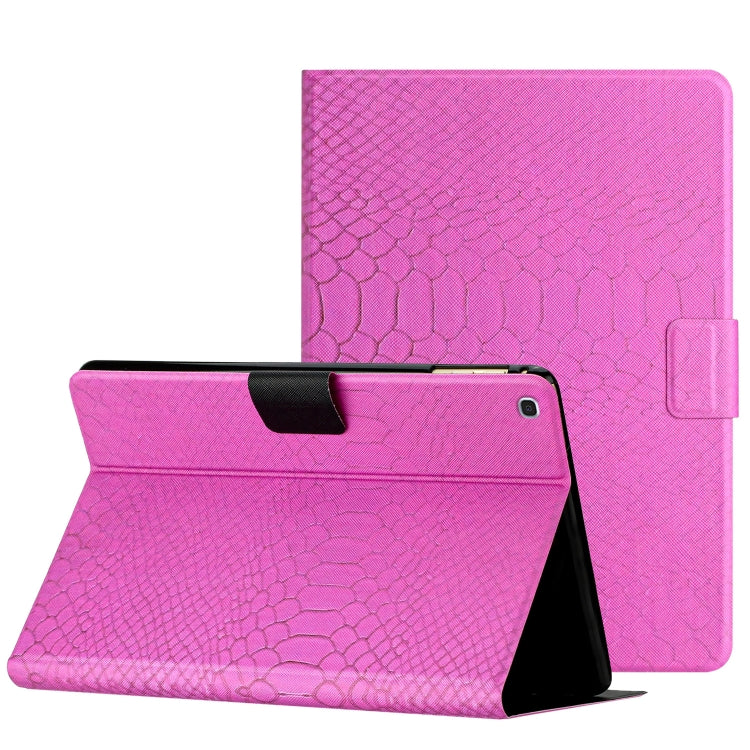 Custodia per tablet in pelle tinta unita con texture coccodrillo, For Amazon Kindle Fire HD 7 2019/2017/2015, For Huawei MatePad T 10s, For Huawei MatePad T8, For Samsung Galaxy Tab A 10.1 2019 T510