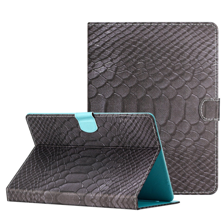 Custodia tablet in pelle con texture coccodrillo 7-10 pollici