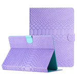 Custodia tablet in pelle con texture coccodrillo 7-10 pollici