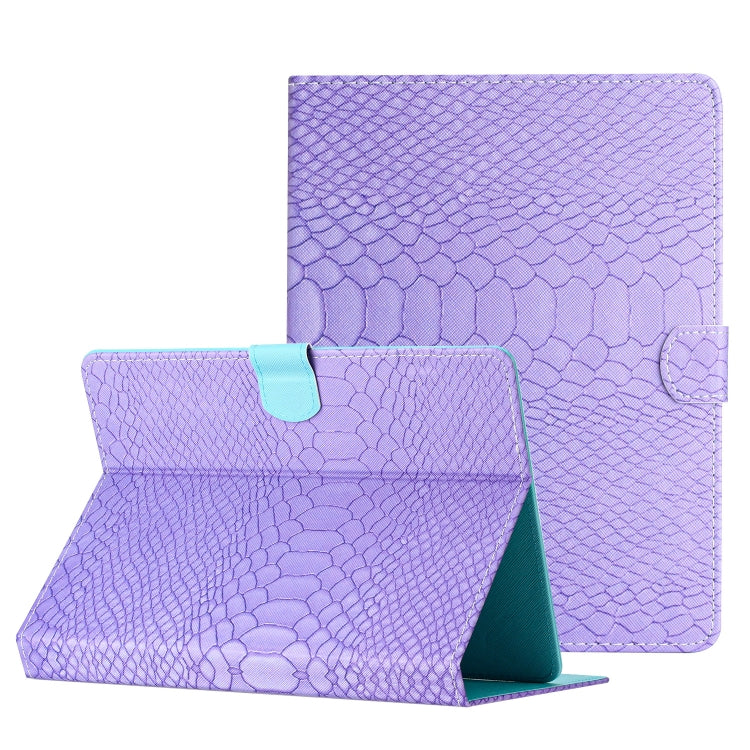 Custodia tablet in pelle con texture coccodrillo 7-10 pollici