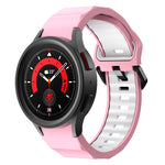 Cinturino in silicone Wave Two Color, For Samsung Galaxy Watch5 Pro