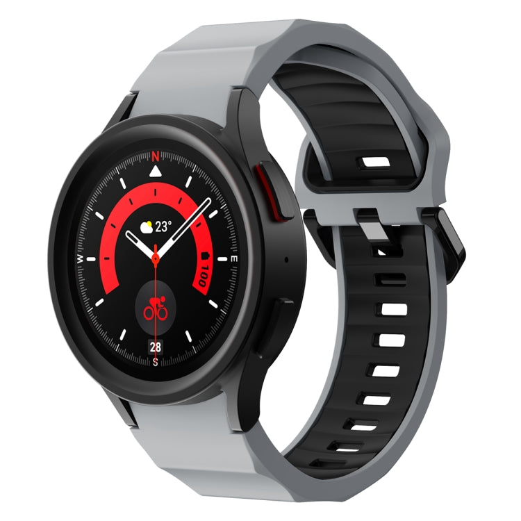Cinturino in silicone Wave Two Color, For Samsung Galaxy Watch5 Pro