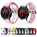 Cinturino in silicone Wave Two Color, For Samsung Galaxy Watch5 Pro