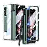 Custodia per telefono antiurto con cerniera pieghevole magnetica GKK con fessure per penna, For Samsung Galaxy Z Fold3 5G