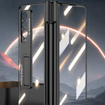 Custodia per telefono antiurto con cerniera pieghevole magnetica GKK con fessure per penna, For Samsung Galaxy Z Fold3 5G