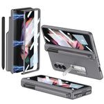 Custodia per telefono antiurto con cerniera pieghevole magnetica a copertura totale GKK con fessure per penna, For Samsung Galaxy Z Fold3 5G