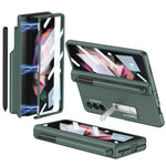 Custodia per telefono antiurto con cerniera pieghevole magnetica a copertura totale GKK con fessure per penna, For Samsung Galaxy Z Fold3 5G