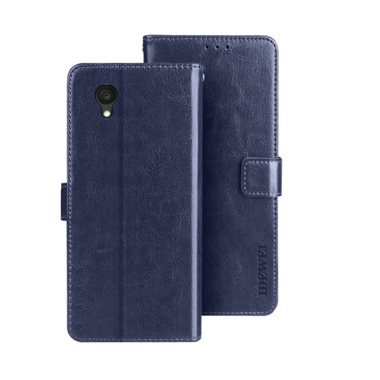 idewei Custodia per telefono in pelle con texture Crazy Horse, For Alcatel 1 Ultra, For Huawei nova 10 SE, For Huawei nova Y61 4G