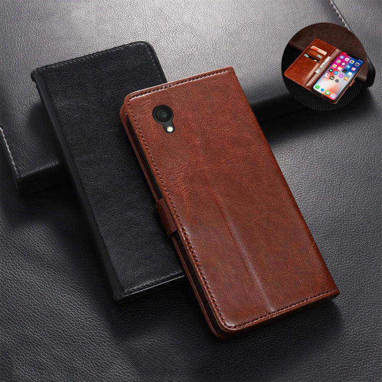 idewei Custodia per telefono in pelle con texture Crazy Horse, For Alcatel 1 Ultra, For Huawei nova 10 SE, For Huawei nova Y61 4G