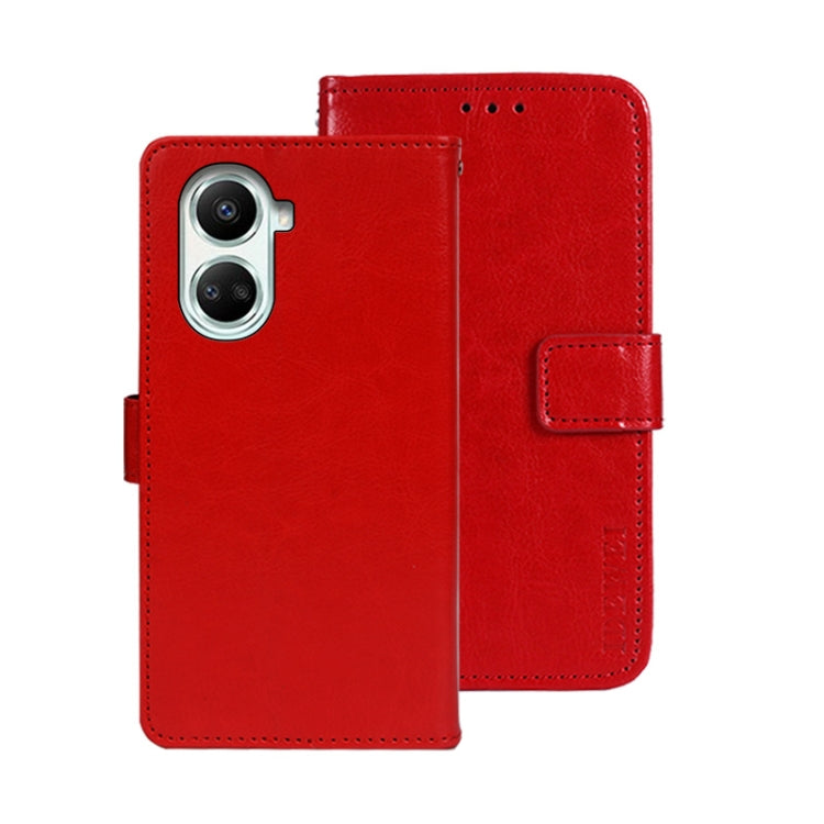 idewei Custodia per telefono in pelle con texture Crazy Horse, For Alcatel 1 Ultra, For Huawei nova 10 SE, For Huawei nova Y61 4G