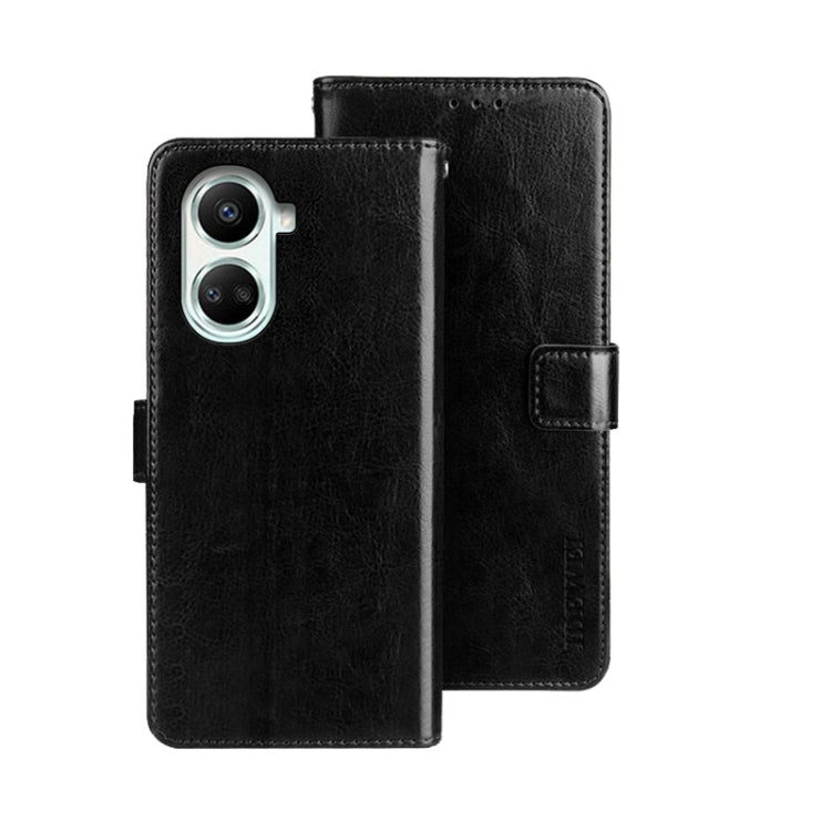 idewei Custodia per telefono in pelle con texture Crazy Horse, For Alcatel 1 Ultra, For Huawei nova 10 SE, For Huawei nova Y61 4G