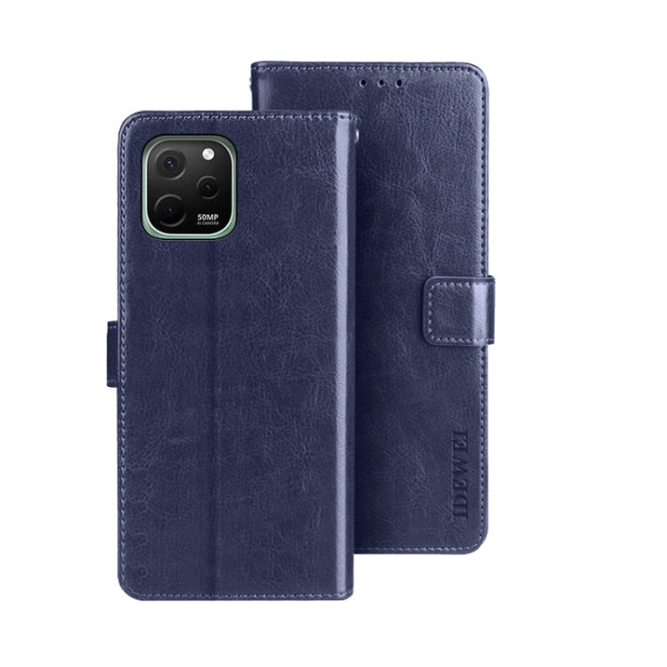 idewei Custodia per telefono in pelle con texture Crazy Horse, For Alcatel 1 Ultra, For Huawei nova 10 SE, For Huawei nova Y61 4G