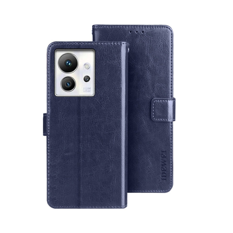 idewei Custodia per telefono in pelle con texture Crazy Horse, For Infinix Zero Ultra 5G, For OPPO A58 5G, For OPPO A77s