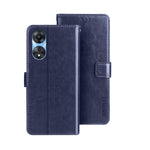 idewei Custodia per telefono in pelle con texture Crazy Horse, For Infinix Zero Ultra 5G, For OPPO A58 5G, For OPPO A77s