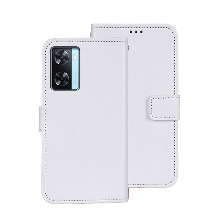idewei Custodia per telefono in pelle con texture Crazy Horse, For Infinix Zero Ultra 5G, For OPPO A58 5G, For OPPO A77s