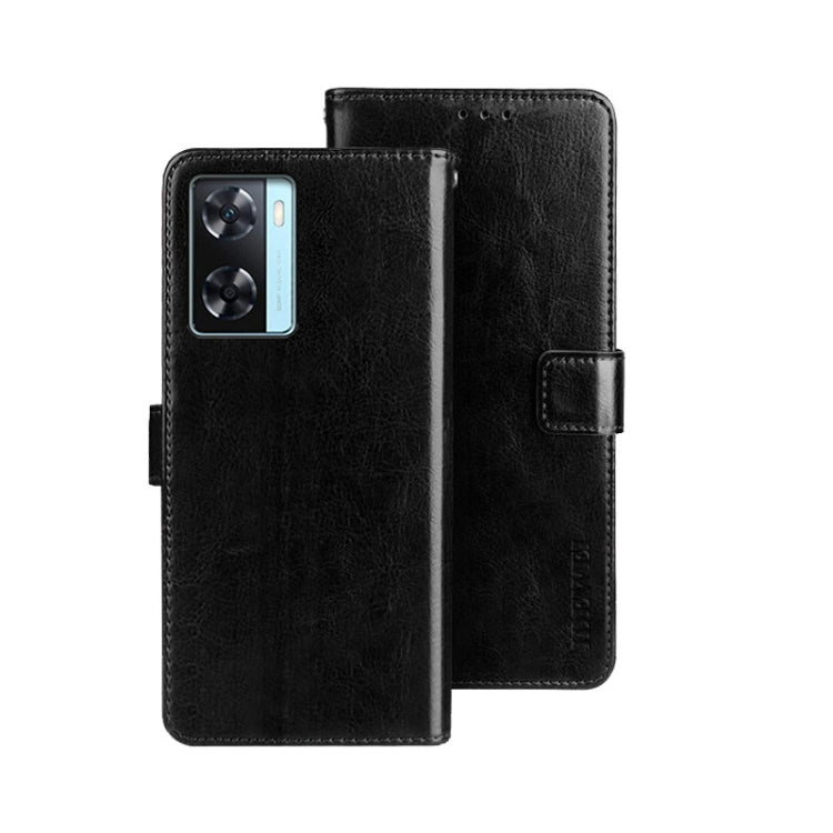 idewei Custodia per telefono in pelle con texture Crazy Horse, For Infinix Zero Ultra 5G, For OPPO A58 5G, For OPPO A77s