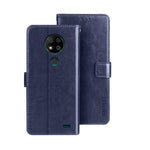 idewei Custodia per telefono in pelle con texture Crazy Horse, For Oukitel C19 Pro, For Realme 10 5G, For Tecno Pova 4