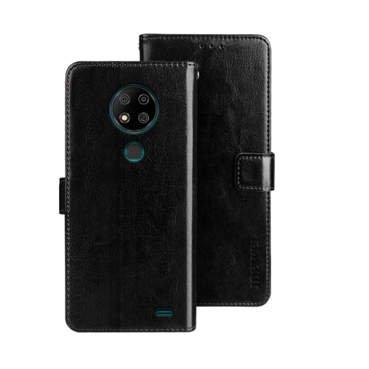 idewei Custodia per telefono in pelle con texture Crazy Horse, For Oukitel C19 Pro, For Realme 10 5G, For Tecno Pova 4