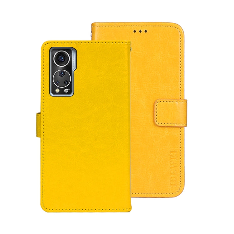 idewei Custodia per telefono in pelle con texture Crazy Horse, For ZTE Axon 30S, For ZTE Blade A72 4G, For Honor X40 GT