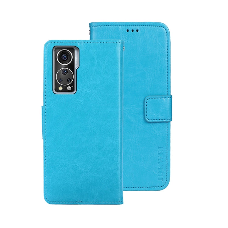 idewei Custodia per telefono in pelle con texture Crazy Horse, For ZTE Axon 30S, For ZTE Blade A72 4G, For Honor X40 GT