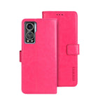 idewei Custodia per telefono in pelle con texture Crazy Horse, For ZTE Axon 30S, For ZTE Blade A72 4G, For Honor X40 GT