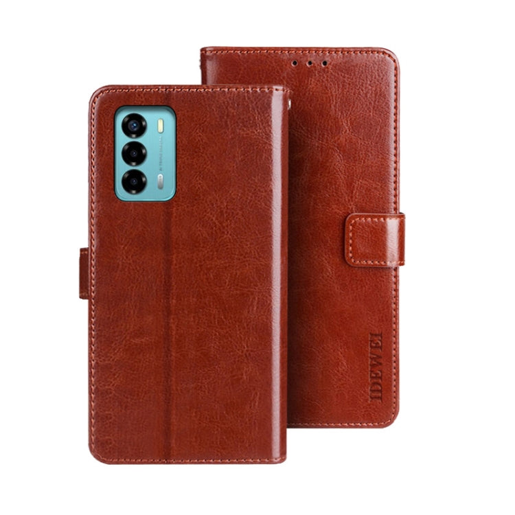 idewei Custodia per telefono in pelle con texture Crazy Horse, For ZTE Axon 30S, For ZTE Blade A72 4G, For Honor X40 GT