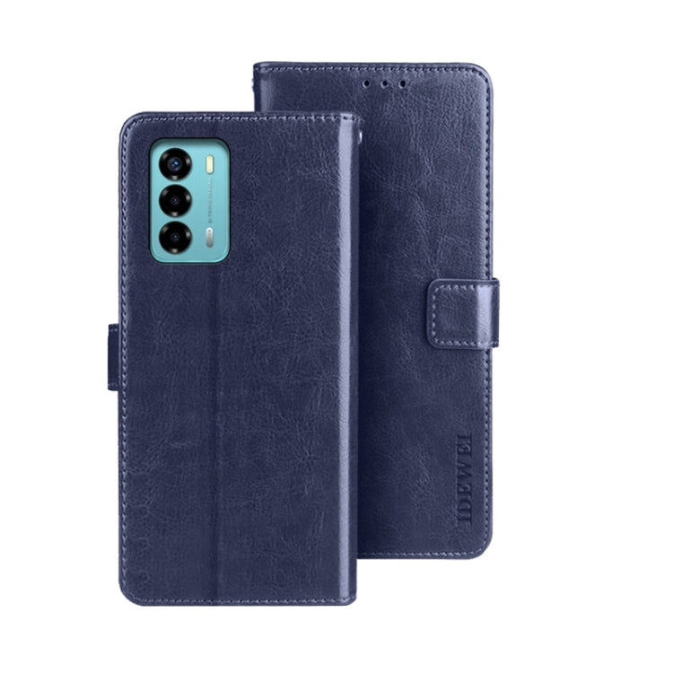 idewei Custodia per telefono in pelle con texture Crazy Horse, For ZTE Axon 30S, For ZTE Blade A72 4G, For Honor X40 GT