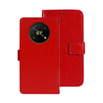 idewei Custodia per telefono in pelle con texture Crazy Horse, For ZTE Axon 30S, For ZTE Blade A72 4G, For Honor X40 GT