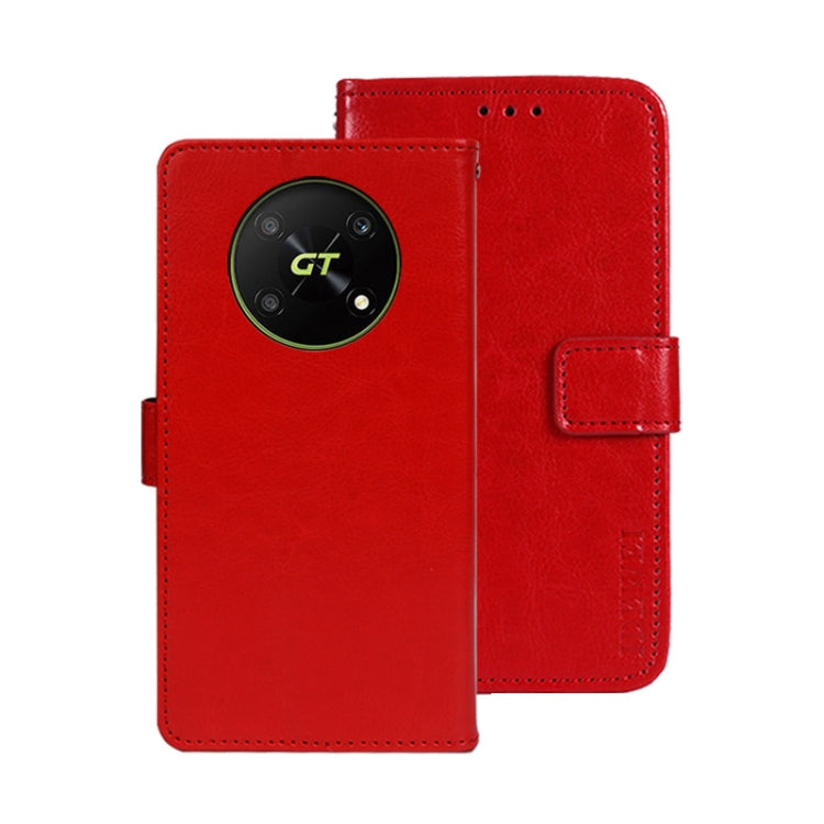 idewei Custodia per telefono in pelle con texture Crazy Horse, For ZTE Axon 30S, For ZTE Blade A72 4G, For Honor X40 GT