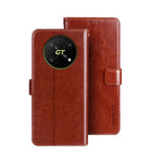 idewei Custodia per telefono in pelle con texture Crazy Horse, For ZTE Axon 30S, For ZTE Blade A72 4G, For Honor X40 GT