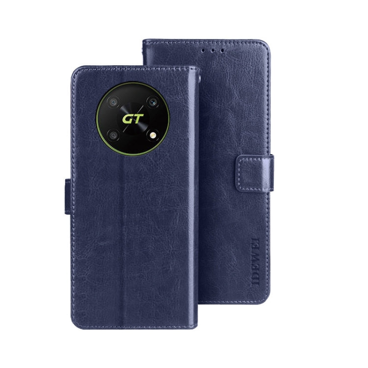 idewei Custodia per telefono in pelle con texture Crazy Horse, For ZTE Axon 30S, For ZTE Blade A72 4G, For Honor X40 GT