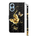 Custodia portafoglio in pelle verniciata 3D per Galaxy A54 5G