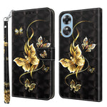 Custodia portafoglio in pelle verniciata 3D per Galaxy A54 5G