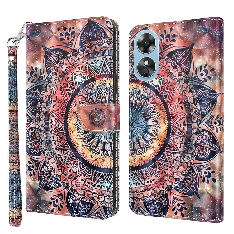 Custodia portafoglio in pelle verniciata 3D per Galaxy A54 5G