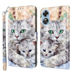 Custodia portafoglio in pelle verniciata 3D per Galaxy A54 5G