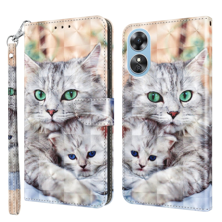 Custodia portafoglio in pelle verniciata 3D per Galaxy A54 5G