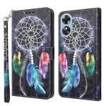Custodia portafoglio in pelle verniciata 3D per Galaxy A54 5G
