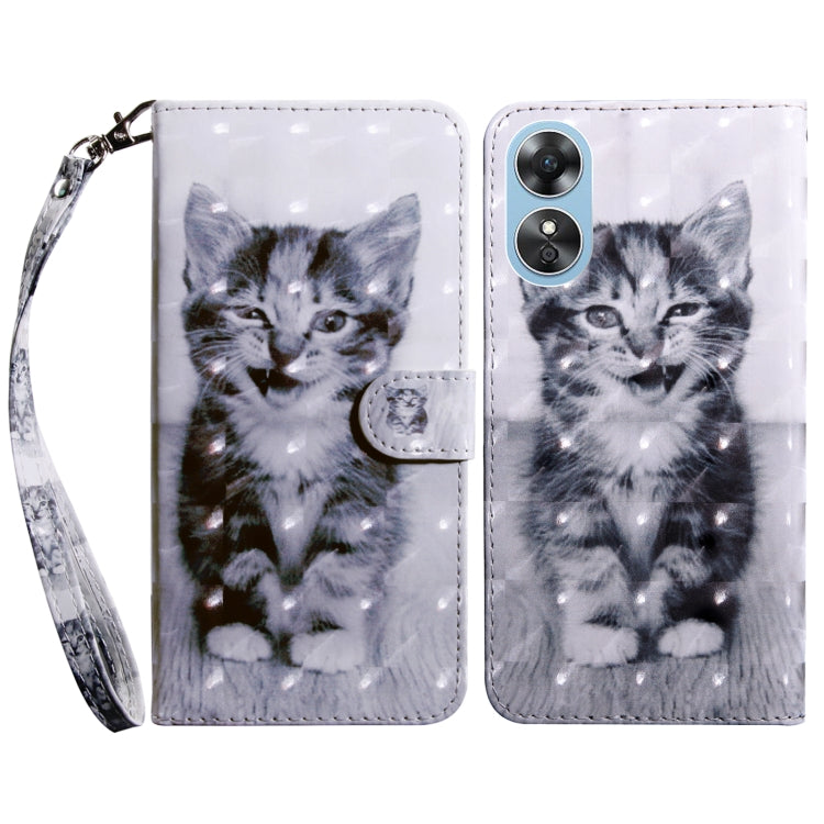 Custodia portafoglio in pelle verniciata 3D per Galaxy A54 5G