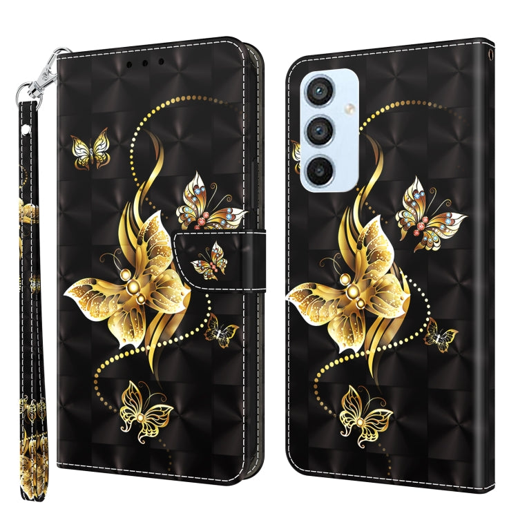Custodia portafoglio in pelle verniciata 3D per Galaxy A54 5G