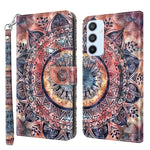 Custodia portafoglio in pelle verniciata 3D per Galaxy A54 5G