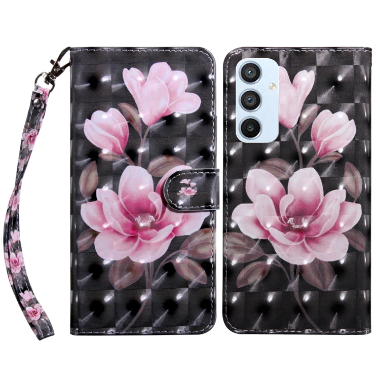 Custodia portafoglio in pelle verniciata 3D per Galaxy A54 5G