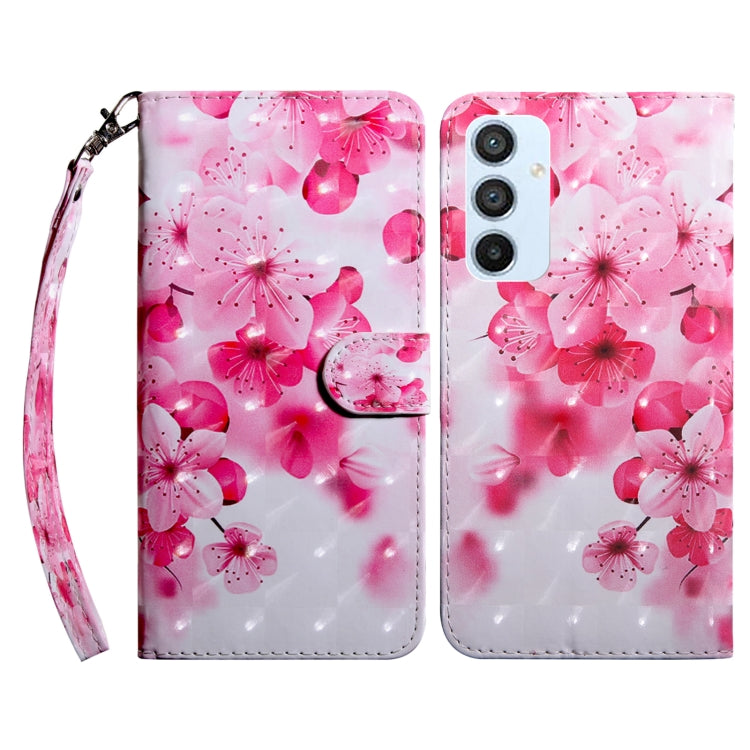 Custodia portafoglio in pelle verniciata 3D per Galaxy A54 5G