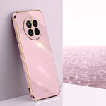 Custodia antiurto in TPU con bordo in oro con placcatura 6D XINLI, For Huawei Mate 50, For Huawei Mate 50 Pro, For Huawei nova 9 SE