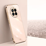 Custodia antiurto in TPU con bordo in oro con placcatura 6D XINLI, For Huawei Mate 50, For Huawei Mate 50 Pro, For Huawei nova 9 SE